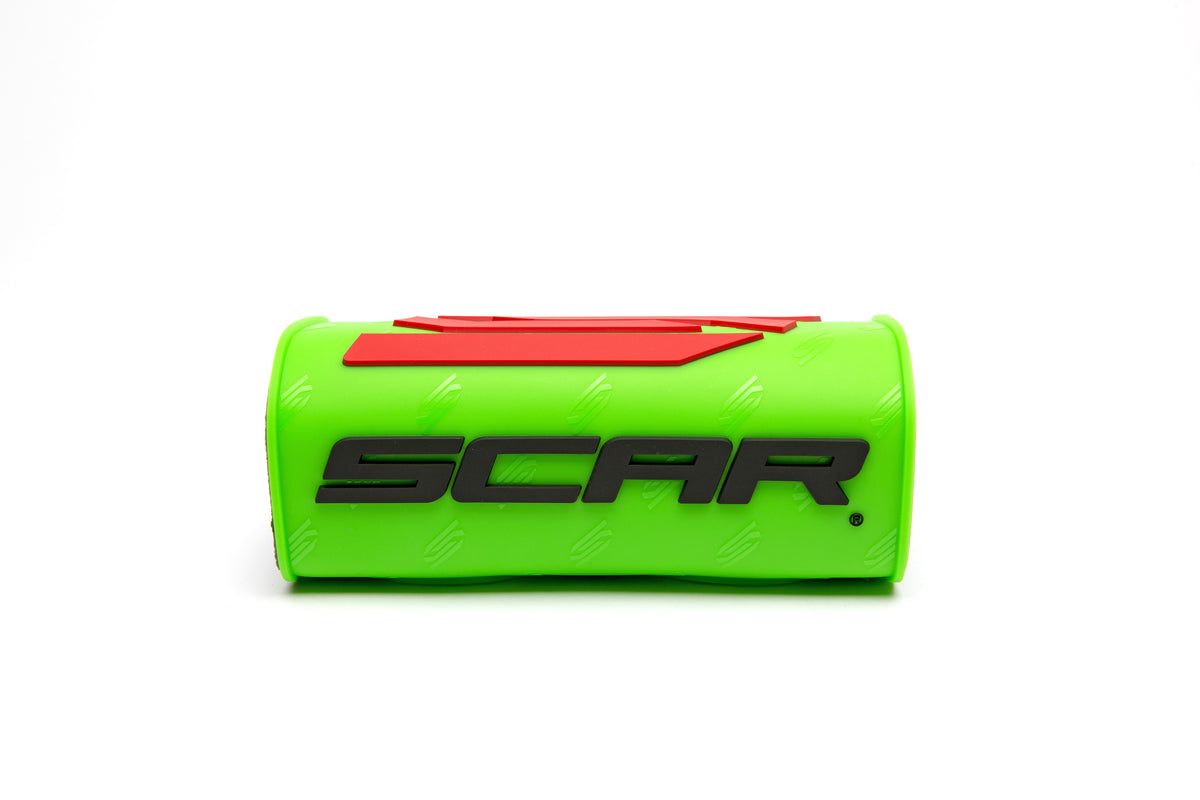 SCAR Racing Handlebar Pad Green Fluo Oversize Without Crossbar