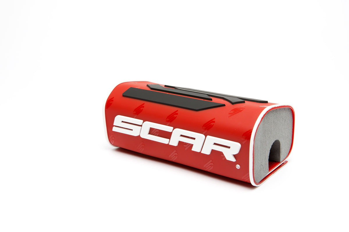 SCAR Racing Oversize Handlebar Pad Red Without Crossbar 1 1-8