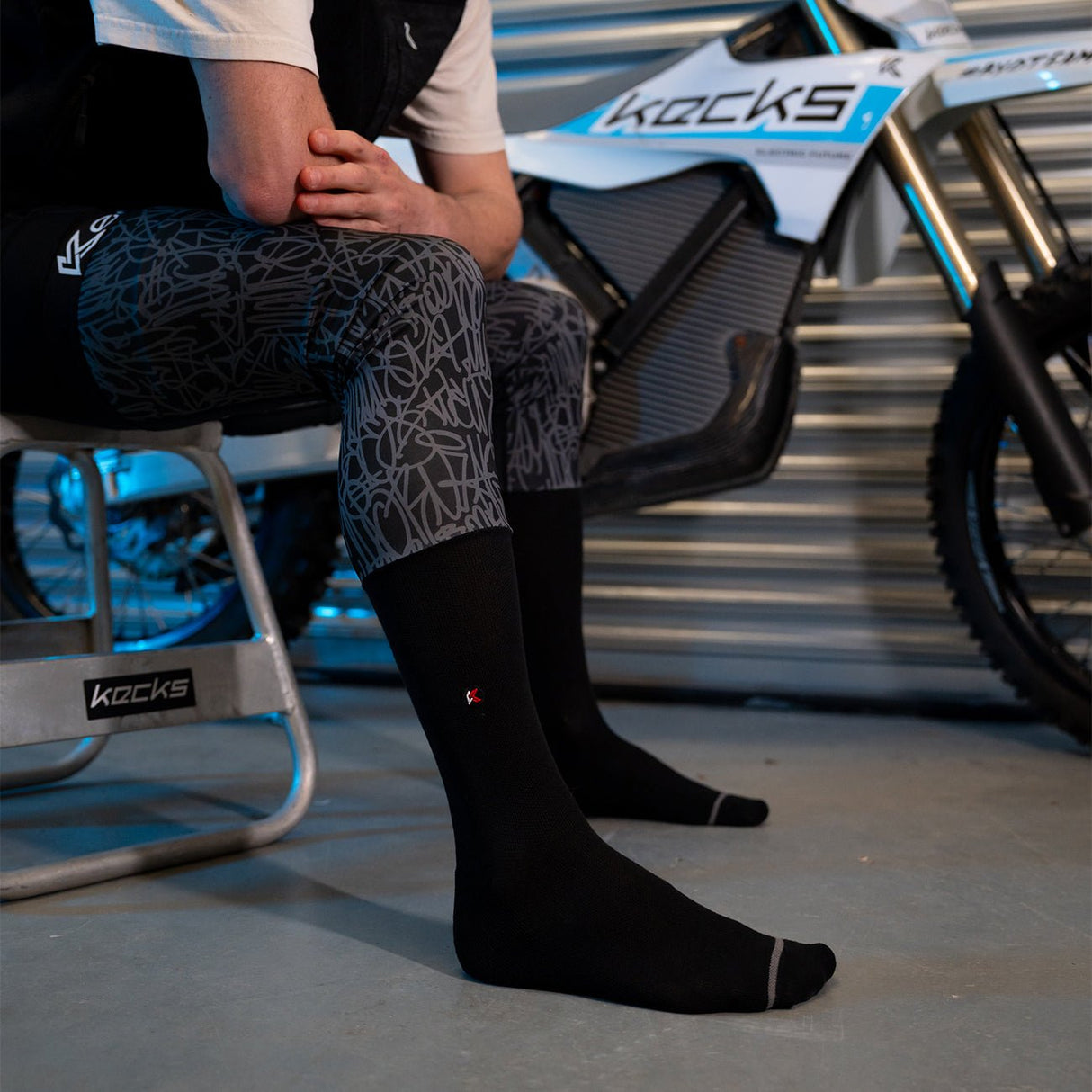 Scribble Moto Sock