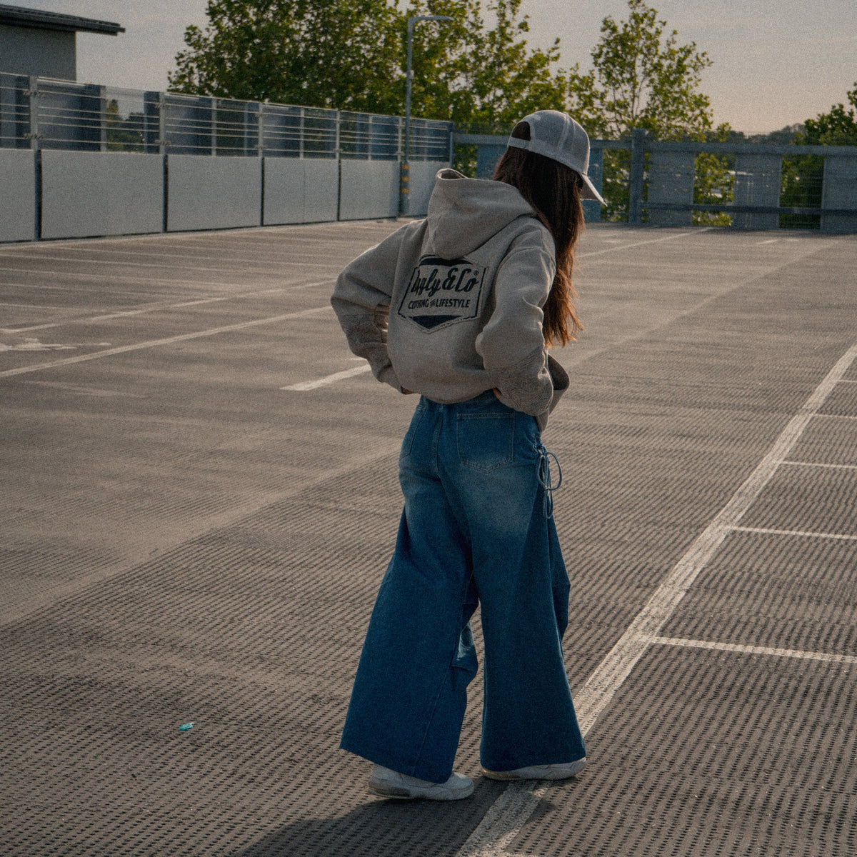 Silver & Grey Diamond Trucker Hat