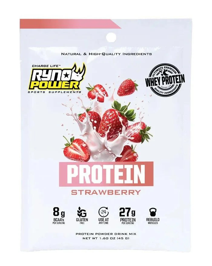 Ryno Power Single Serving - Protein Strawberry