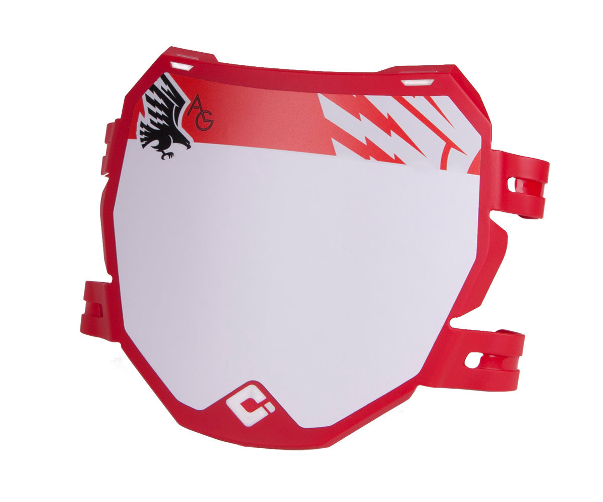 ODI DH Number Plate - Graphite, Blue, Black, Red