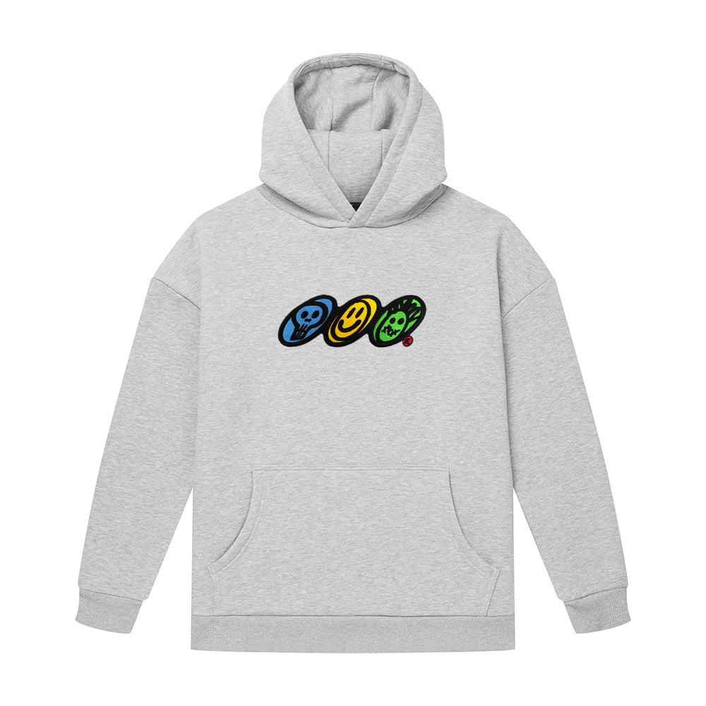 Smiley Grey Hoodie