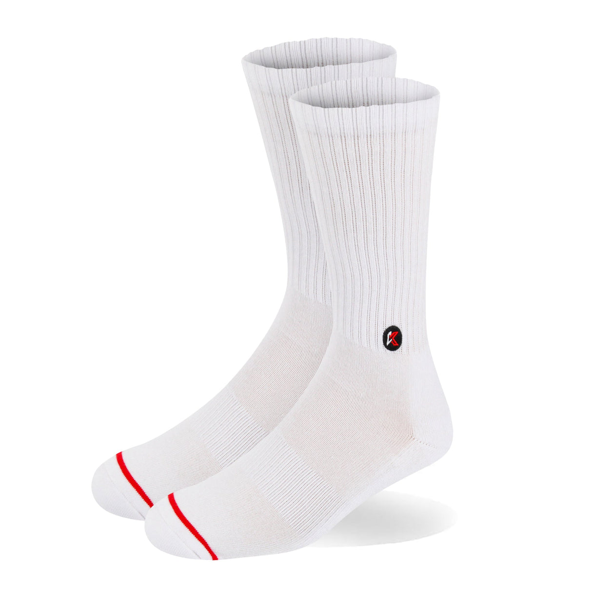 Solid White Crew Sock
