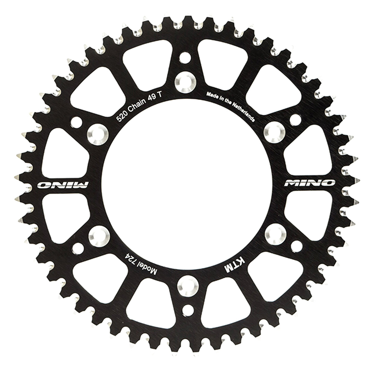 MINO REAR SPROCKET SURRON LIGHT BEE, E RIDE 54 TEETH 25-912-54-2 BLACK, ALLOY