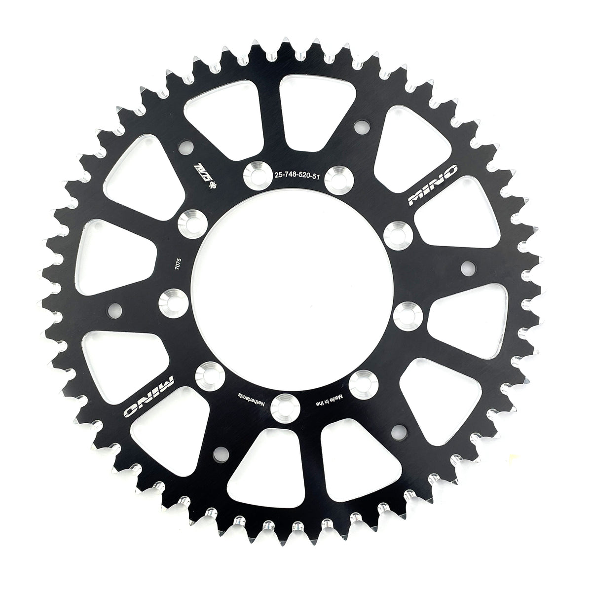 REAR SPROCKET ALLOY TM RACING 98-26 MINO 25-748-51 348-520-51 BLACK