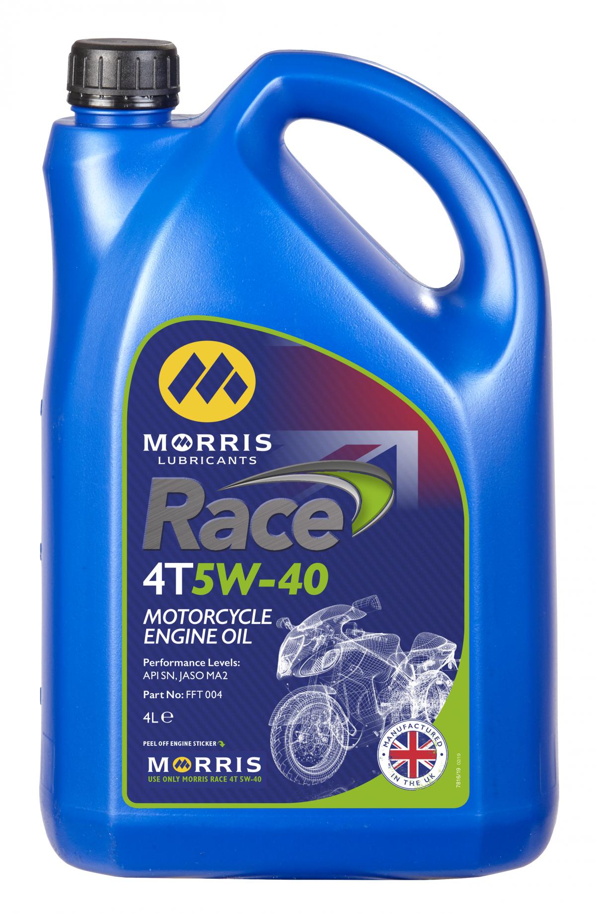 Morris Lubricants 4LT RACE 4T 5W-40, FFT004 5W-40
