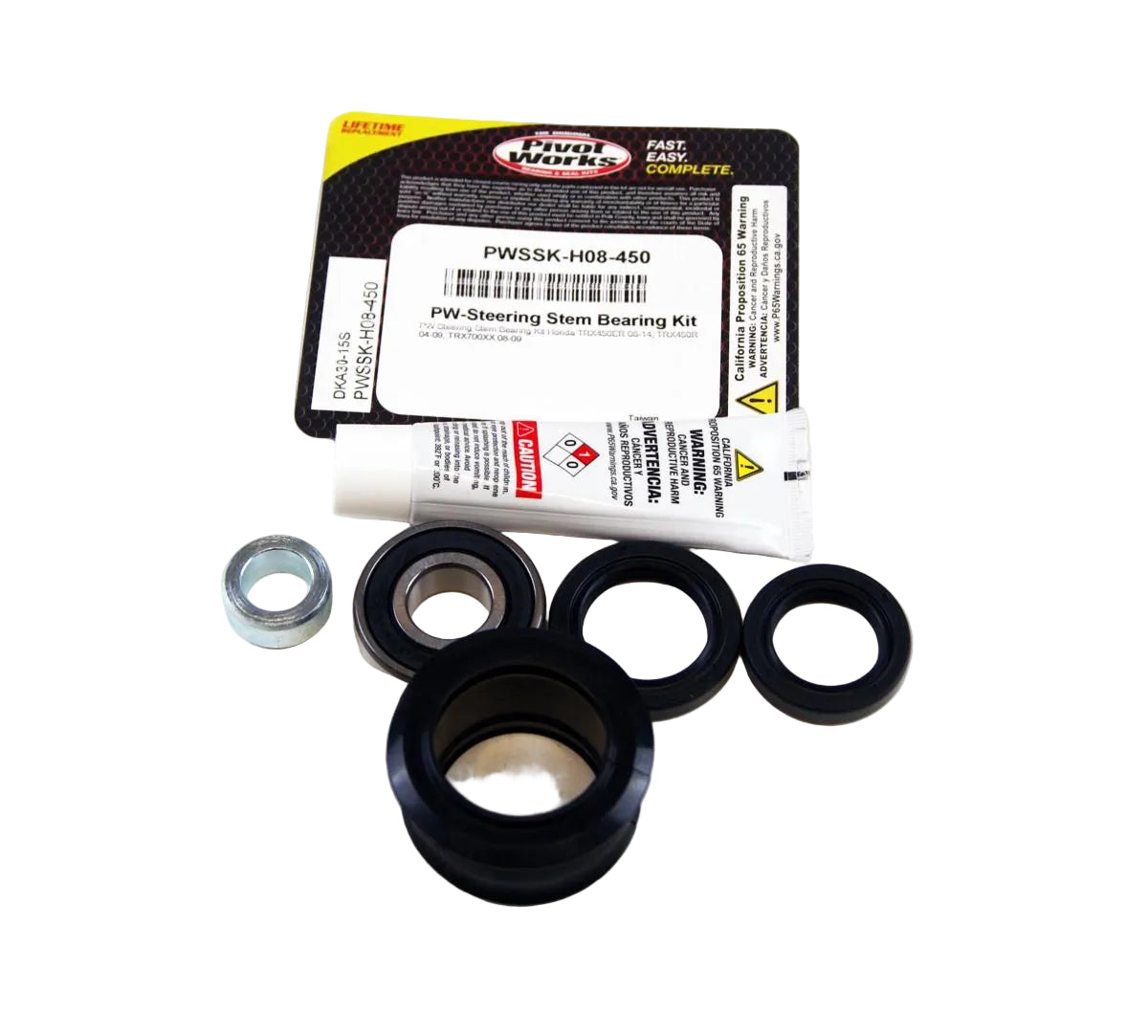 STEERING STEM BEARING KIT TRX, PIVOT WORKS PWSSK-H08-450, Honda TRX450ER 06-14, TRX450R 04-09, TRX700XX 08-09