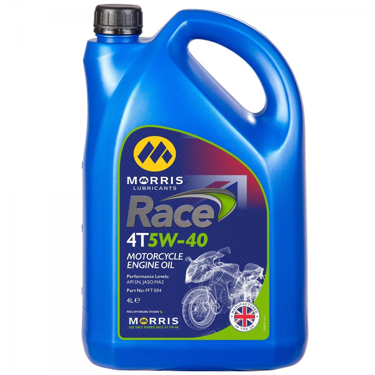 Morris Lubricants 4LT RACE 4T 10W-50, WAS CALLED 4LT SUPER SPORT V-TWIN 10/50W