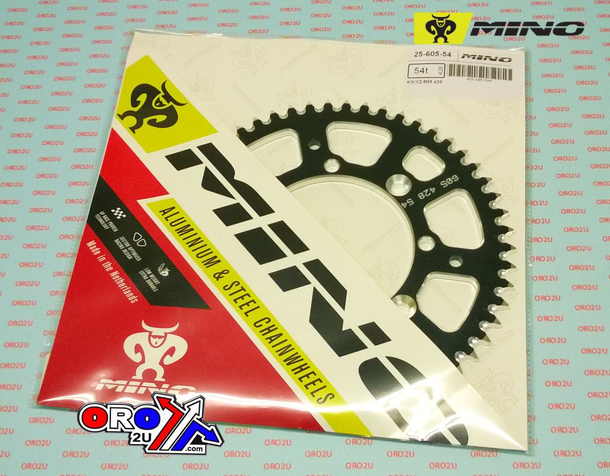 MINO REAR SPROCKET ALLOY SILVER 462, 25-605-54 CHAIN 428 Conversion