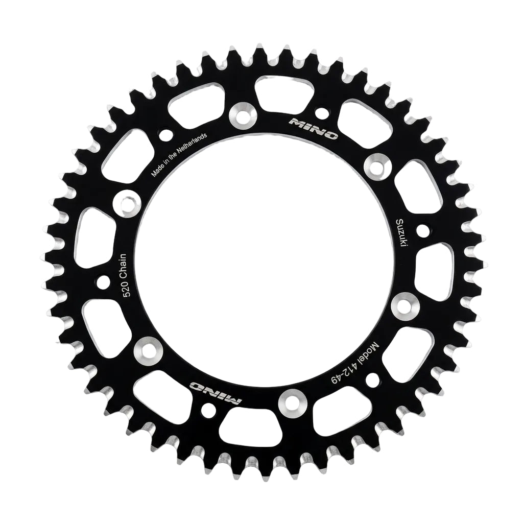 MINO REAR SPROCKET JTR828 ALLOY RACING, 25-412-520-49