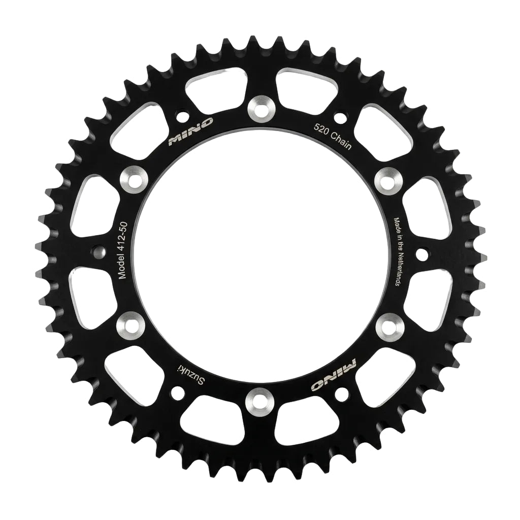 MINO REAR SPROCKET JTR828 ALLOY RACING, 25-412-520-50