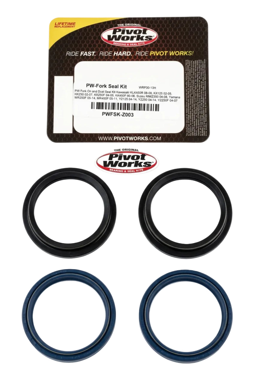 SEAL & WIPER SET/4 48x58mm, PIVOTWORKS PWFSK-Z003 FORK SEAL KIT