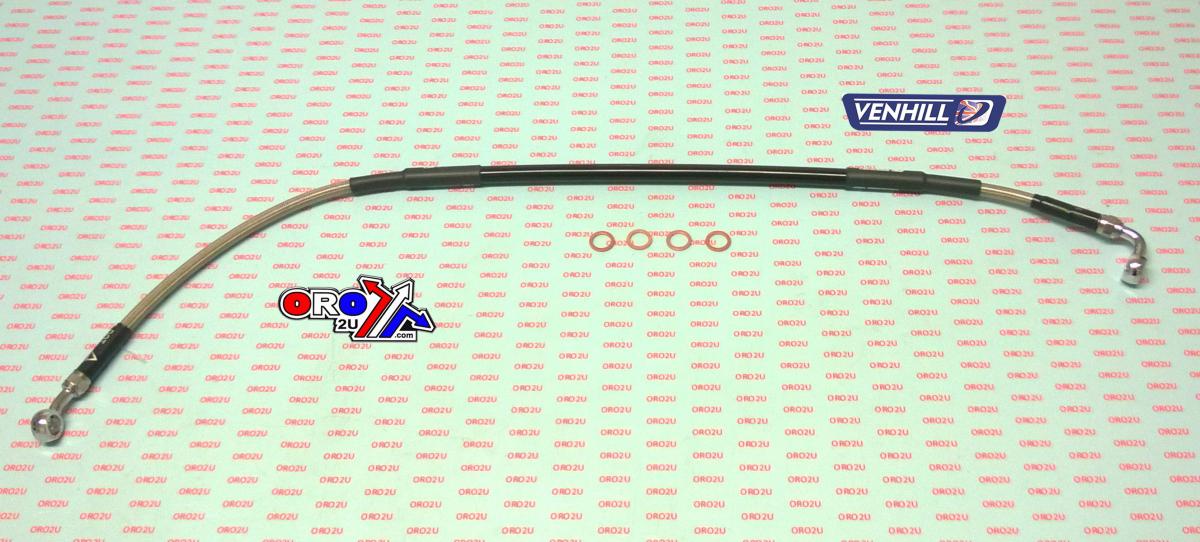 Venhill SHERCO HOSE REAR BRAKE SILVER / BLK SHR-2-002/P-CL