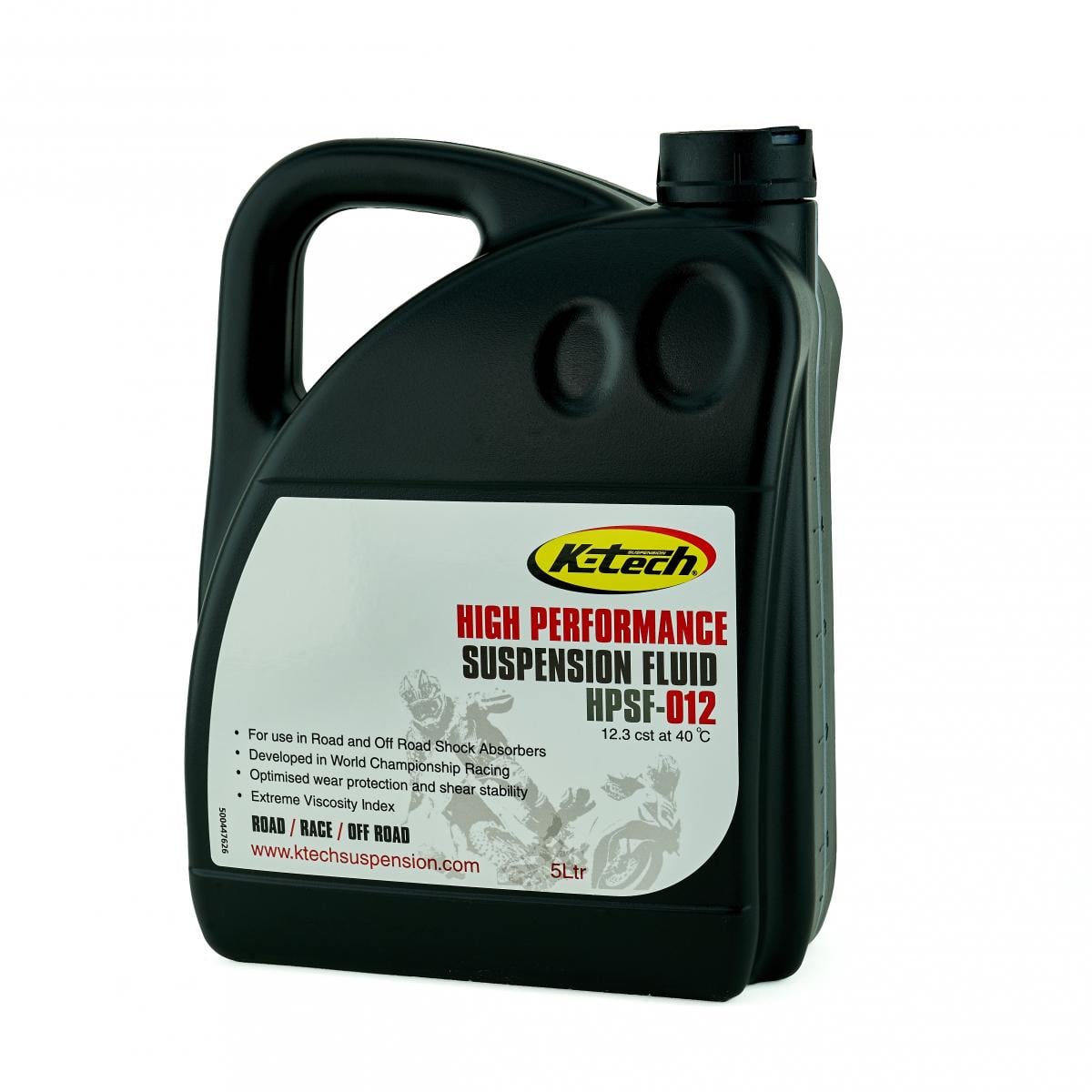 K-Tech HIGH PERFORMANCE SHOCK OIL 2.5wt, K-TECH 255-000-012-05, HPSF-012, 5 LITRE, ABSORBER FLUID