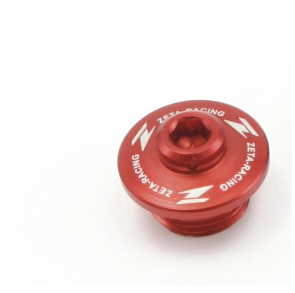 DRC Oil filler plug Suzuki RM125/250 01-08M RMZ 07-20 red