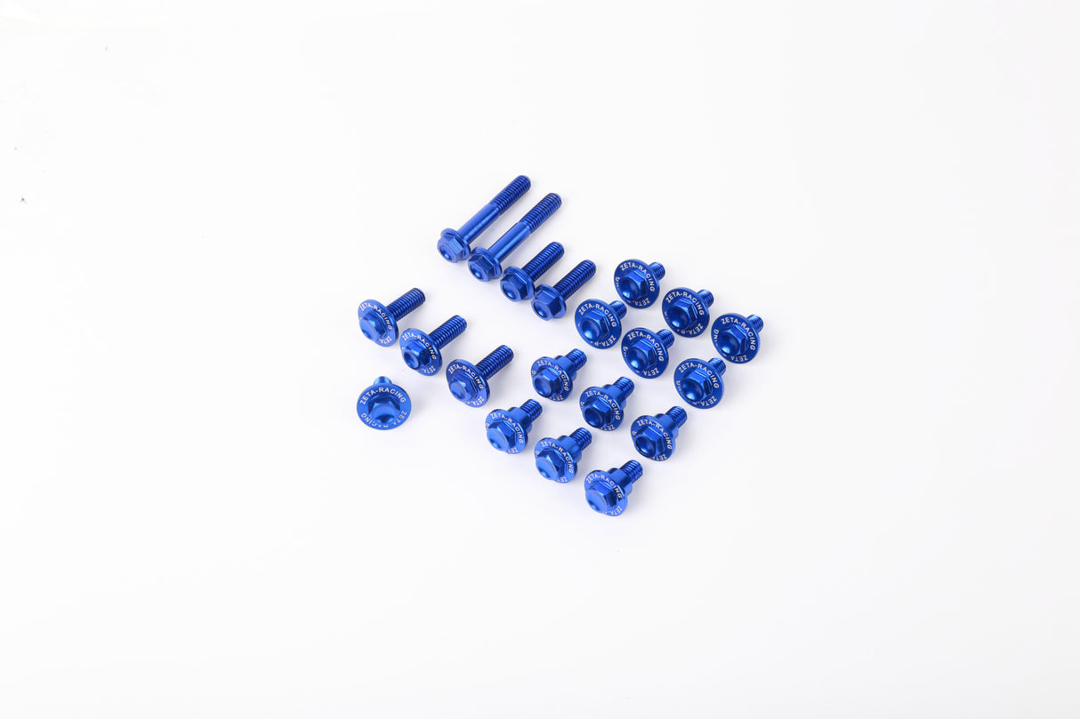 Aluminium Bolt Set for Plastics YZ250F 14-18 YZ450F 14-17 Blue