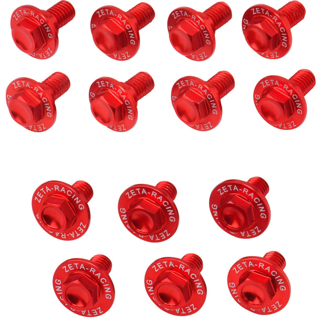 Aluminum Bolt Set for Plastics CRF250L/300L'21- 14pcs Red