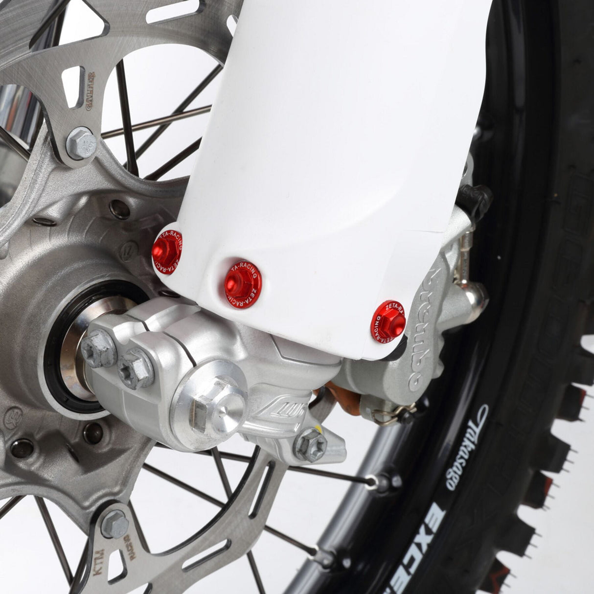 Fork Guard Bolt Set 6pcs.GASGAS MC/EX/EC'21- Red