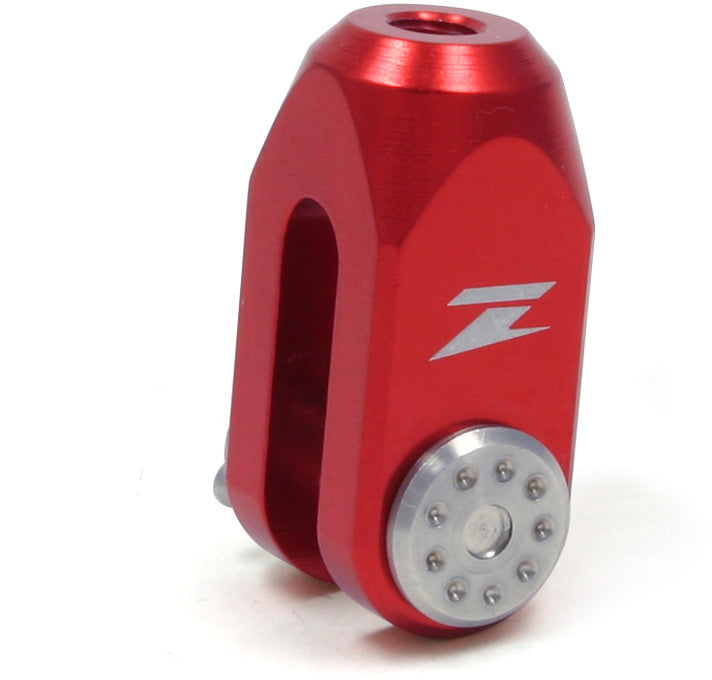 Rear brake clevis KX/RM/DRZ400 red