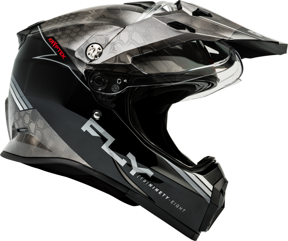 Kinetic Trekker Kryptek Helmet - Black/Grey/White