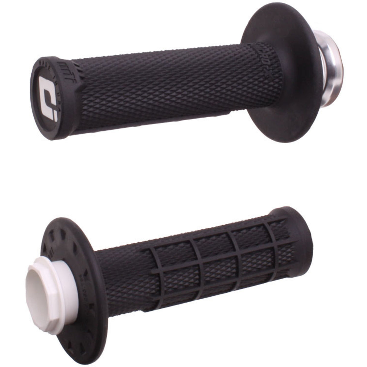 ODI Micro-X Half Waffle MX Lock-On Grip Set Black (50/65cc MINI GRIPS)