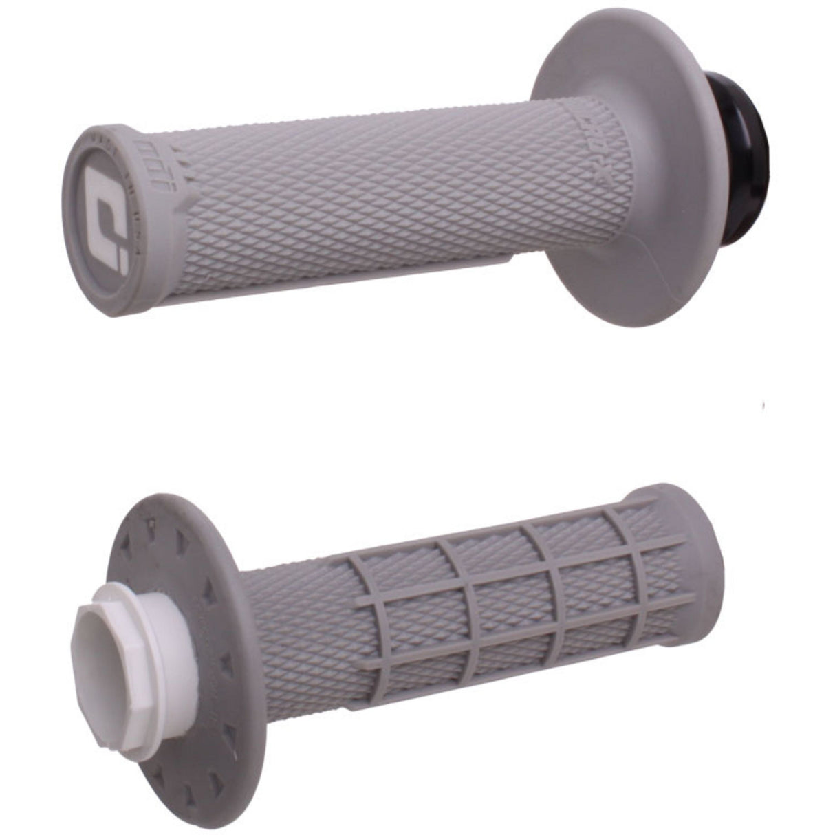 ODI Micro-X Half Waffle MX Lock-On Grip Set Grey (50/65cc MINI GRIPS)