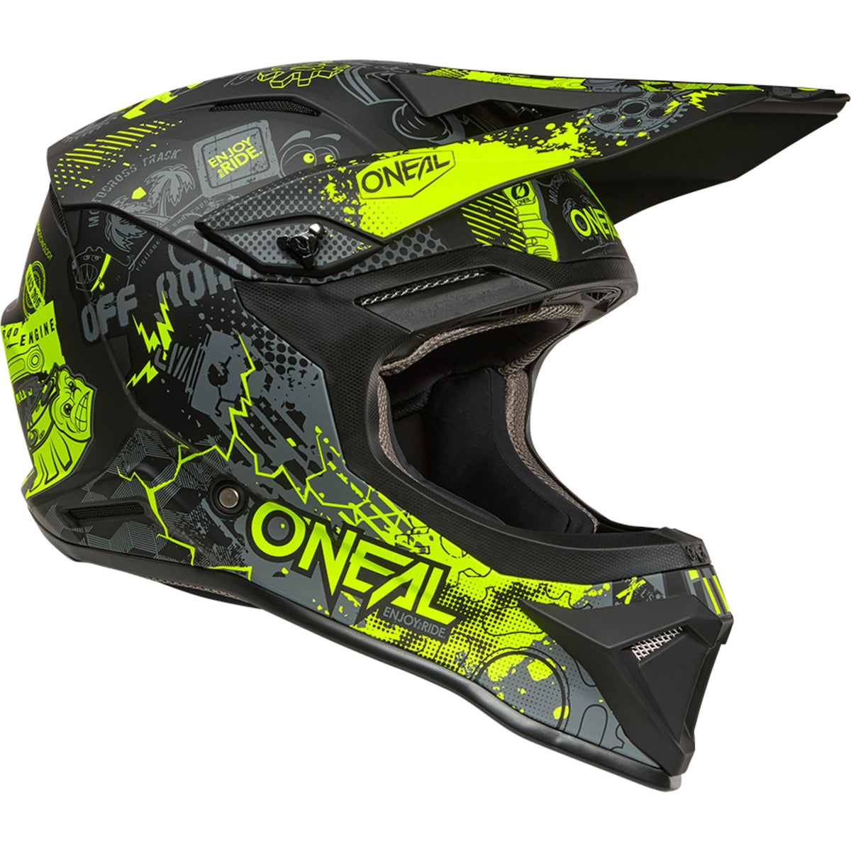 1SRS Helmet VIBRANT V.26 black/neon yellow