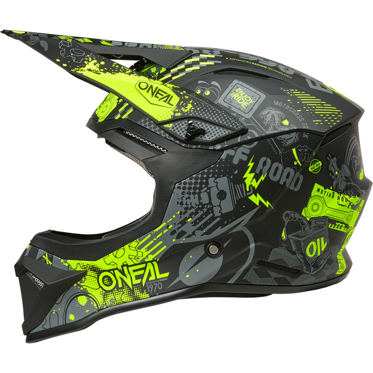1SRS Helmet VIBRANT V.26 black/neon yellow