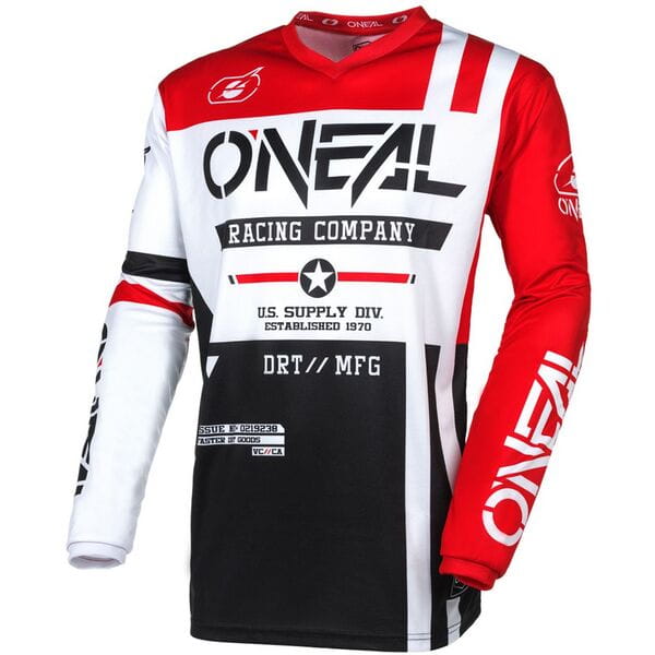 O'Neal ELEMENT Jersey WARHAWK V24 Black/White/Red