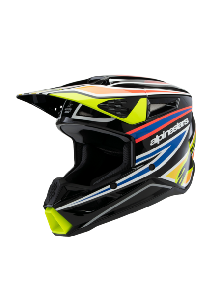 SM3 YOUTH WURX HELMET ECE06 - BLK YLW F N R G
