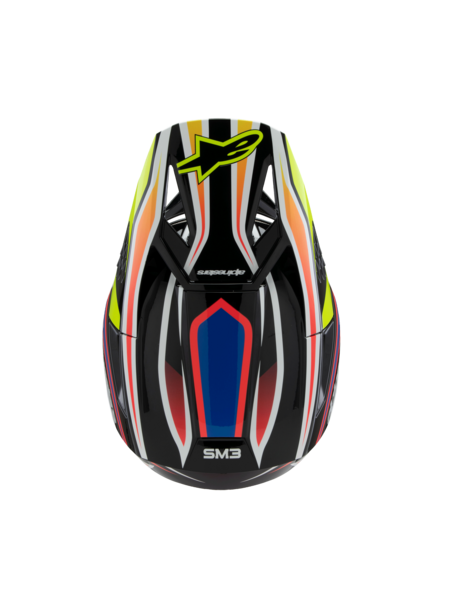 SM3 YOUTH WURX HELMET ECE06 - BLK YLW F N R G