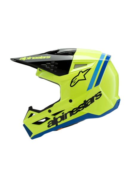 SM3 YOUTH RADIUM HELMET ECE06 - YLW FL BLK BL G
