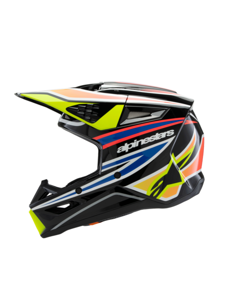SM3 YOUTH WURX HELMET ECE06 - BLK YLW F N R G