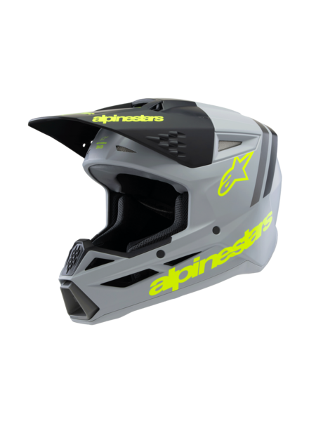 SM3 YOUTH RADIUM HELMET ECE06 - GR BLK YLW F M
