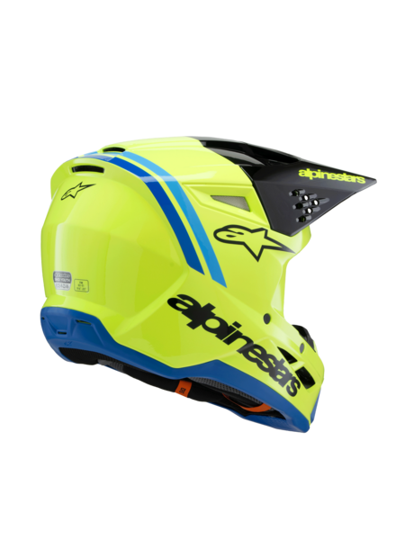 SM3 YOUTH RADIUM HELMET ECE06 - YLW FL BLK BL G