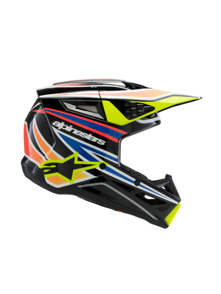 SM3 YOUTH WURX HELMET ECE06 - BLK YLW F N R G