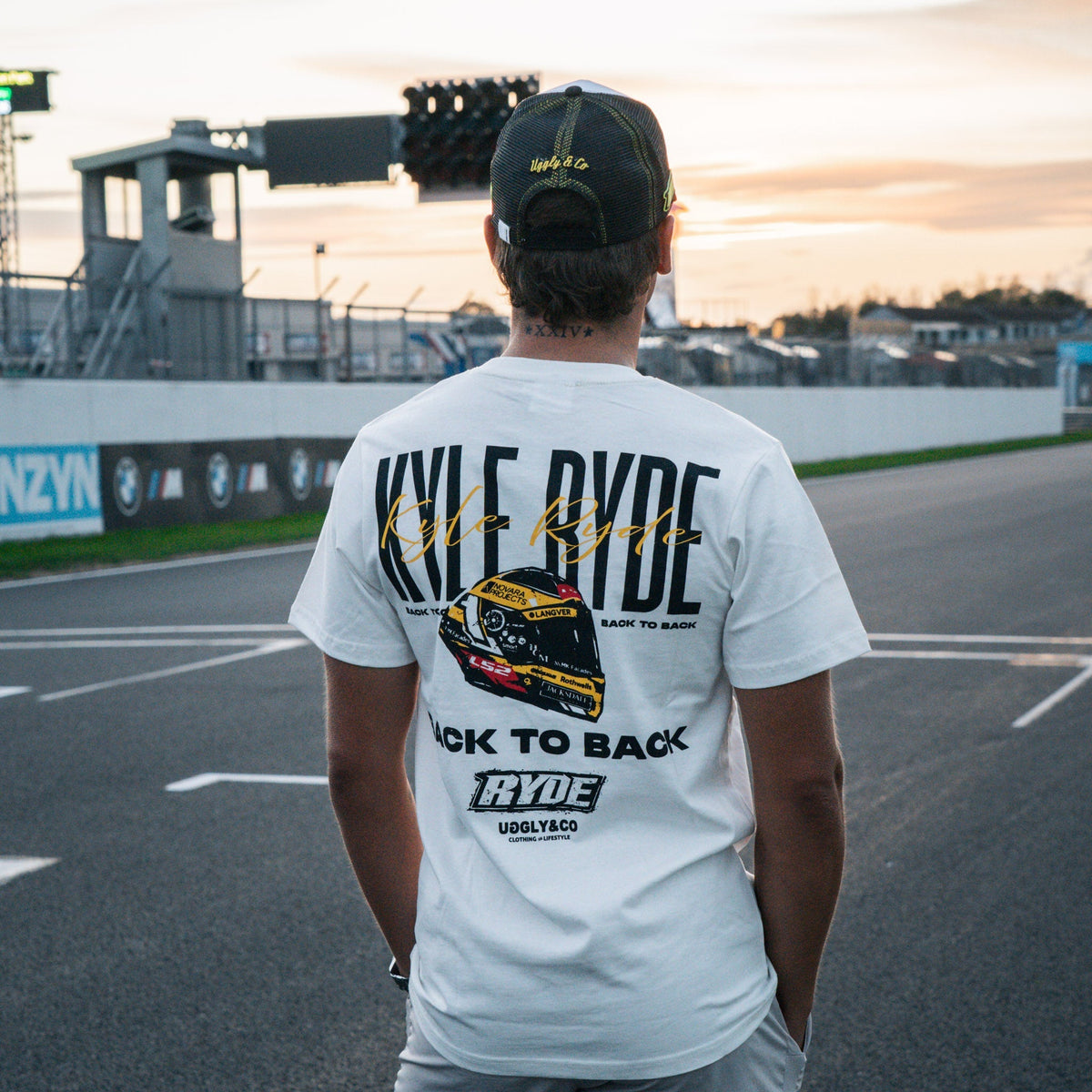 White Kyle Ryde 'Back to Back' T-Shirt
