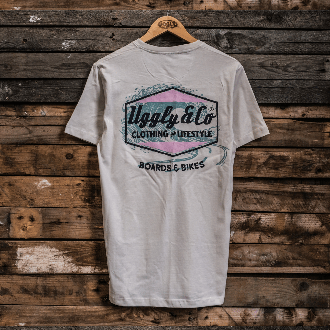 Soft-White Surf Diamond Tee