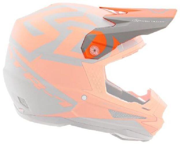 ATR-1 Visor Switch Orange Grey helmet accessory with vibrant orange and grey design.