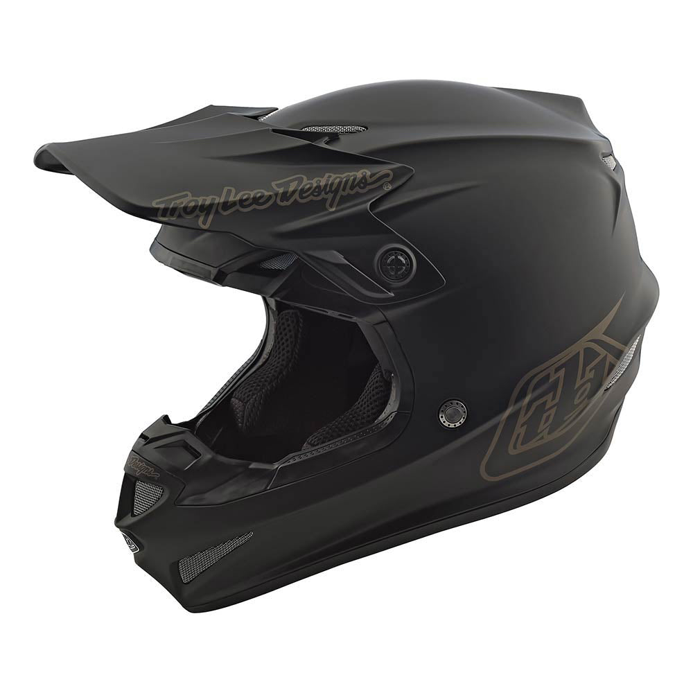 Troy Lee Designs SE4 Polyacrylite Helmet W/MIPS Mono Black