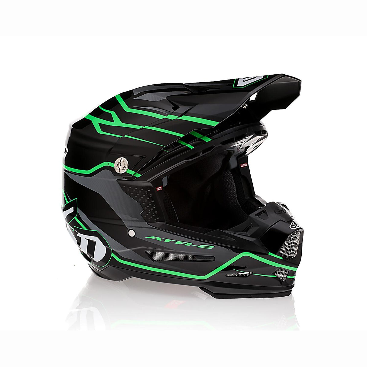 ATR-2 Phase Helmet in Black and Green Colorway