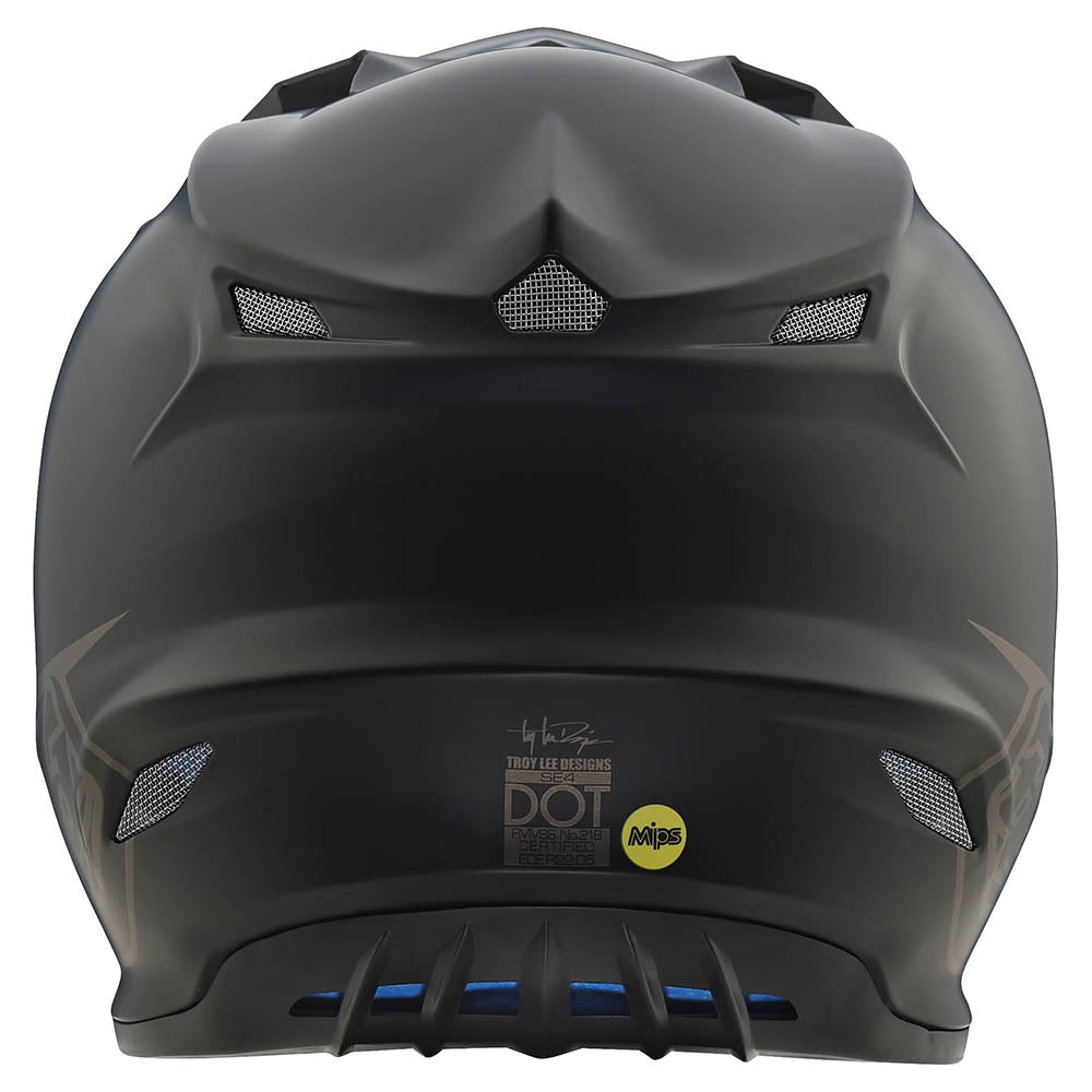 Troy Lee Designs Youth SE4 Polyacrylite Helmet W/MIPS Midnight Black