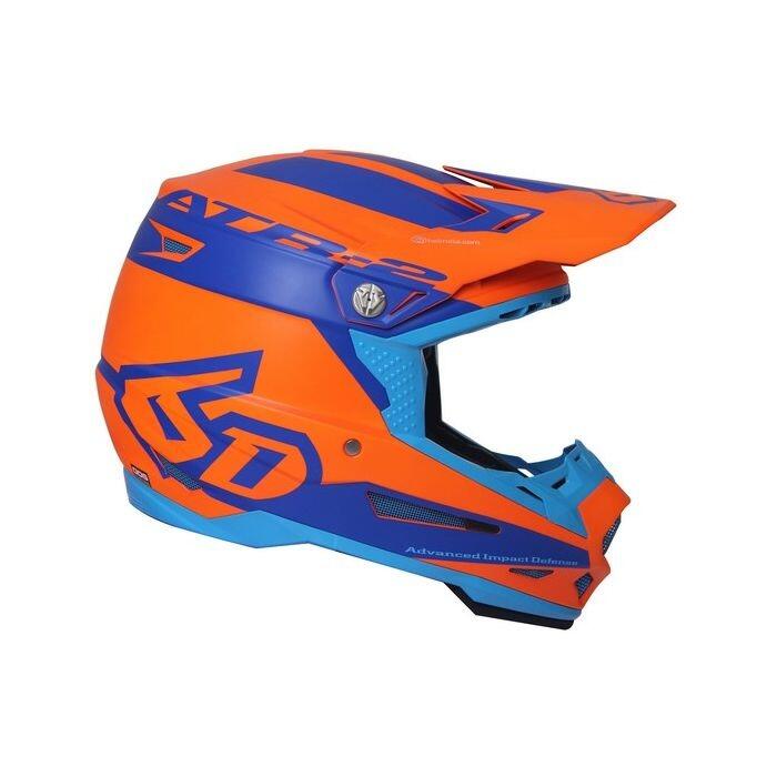ATR-2 Sector Helmet in Orange and Blue Color Combination