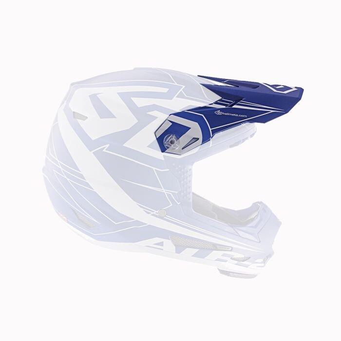 ATR-2 Visor Aero Blue helmet accessory with sleek aerodynamic design and vibrant blue color.