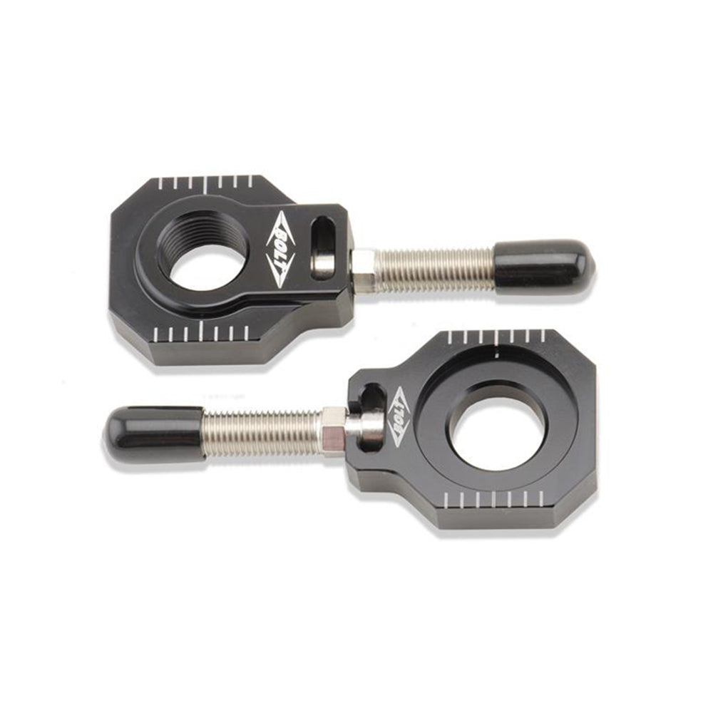 Chain Adjuster Blocks Ktm/Husky Sx/Sx-F 00-12, Exc/Exc-F 00-23 , Te/Fe 14-23 Black