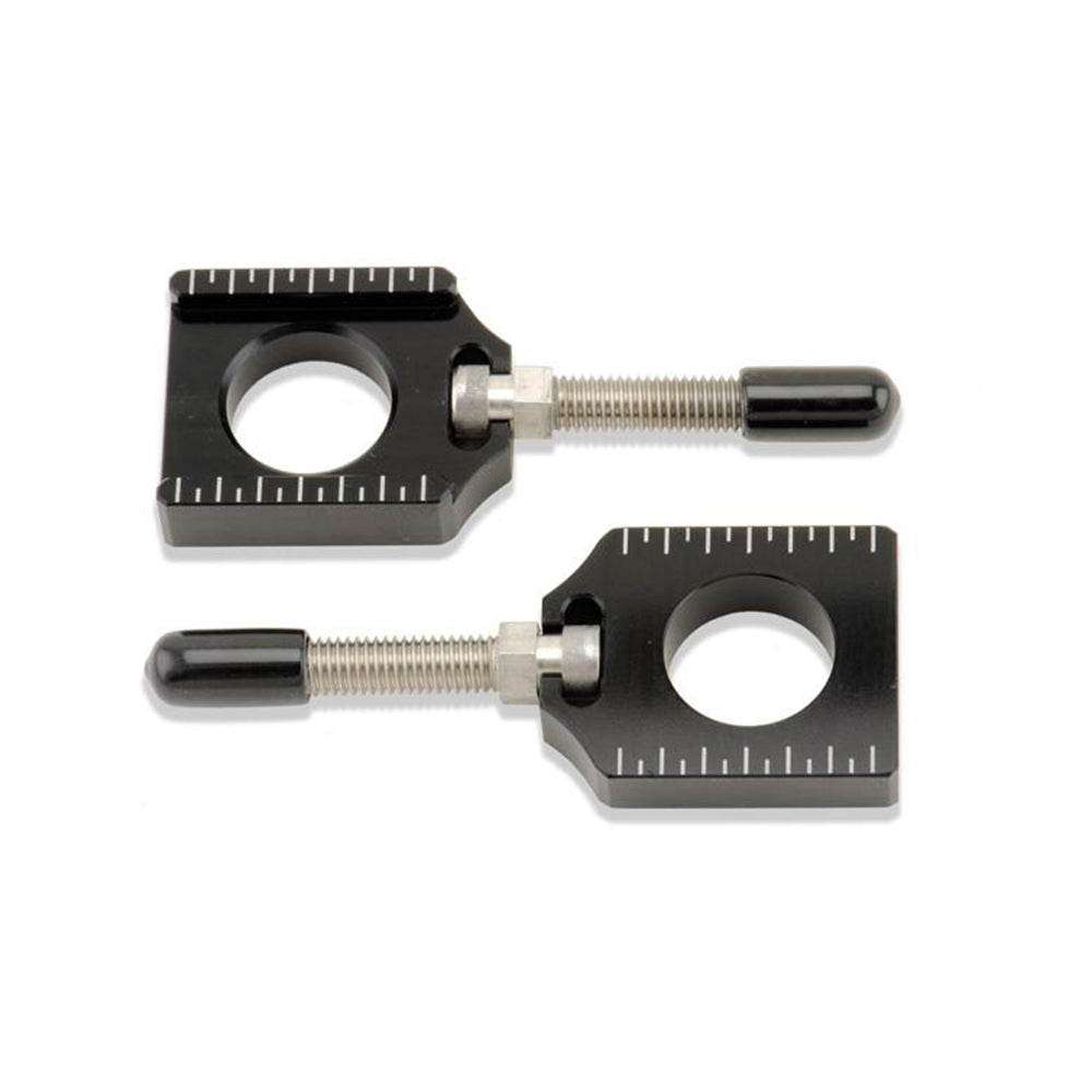 Chain Adjuster Blocks Yamaha Yz125-250 99-23, Yz250F/450F 02-08, Wr250F/450F 01-23 Black