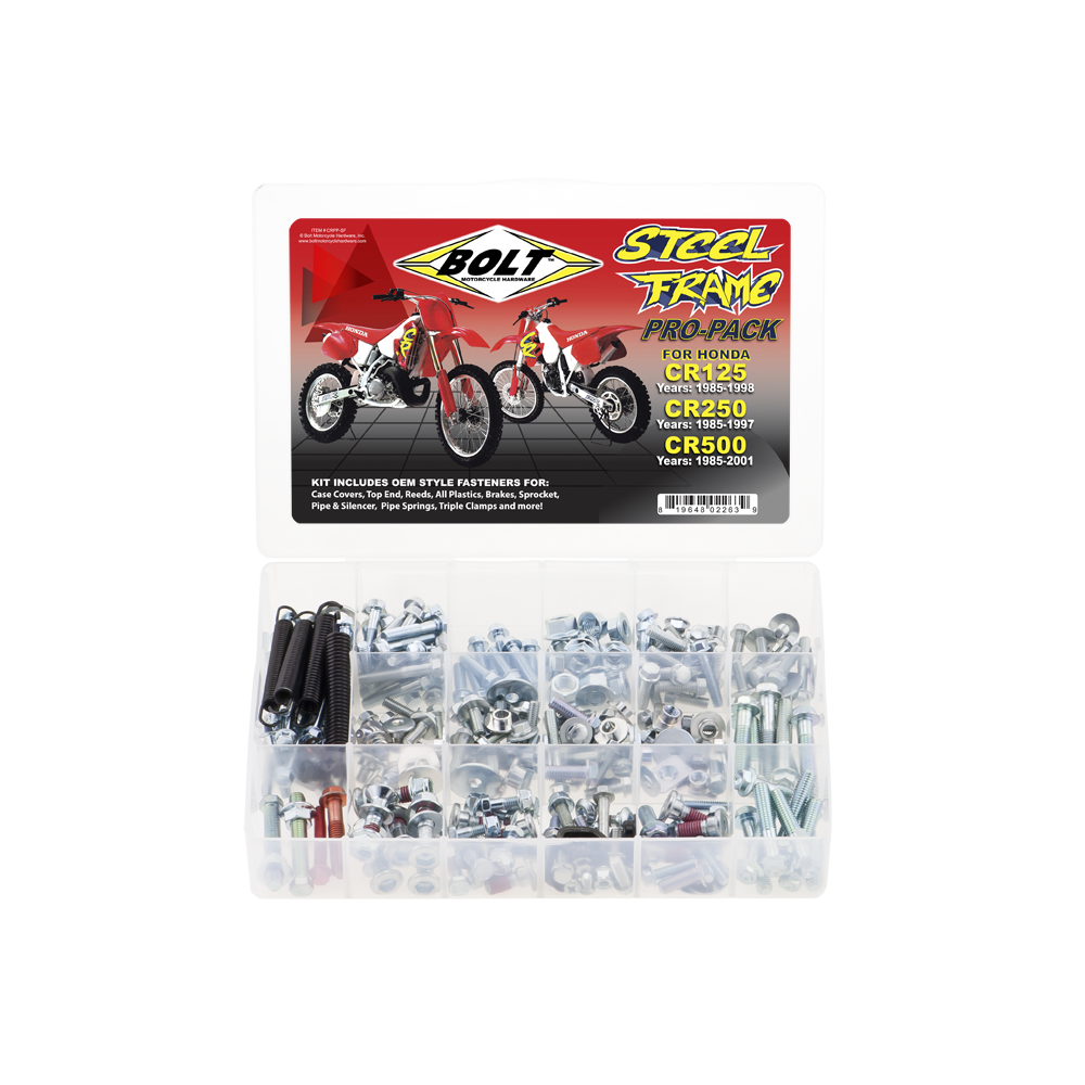 Pro Pack Fastener Kit Cr Steel Frame Cr125 85-98, Cr250 85-97, Cr500 85-01