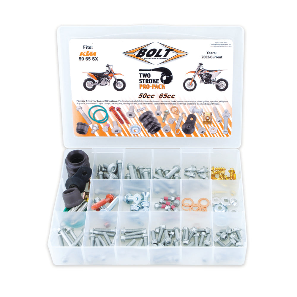 Pro Pack Fastener Kit Euro Style 2T Sx50-65 02-22