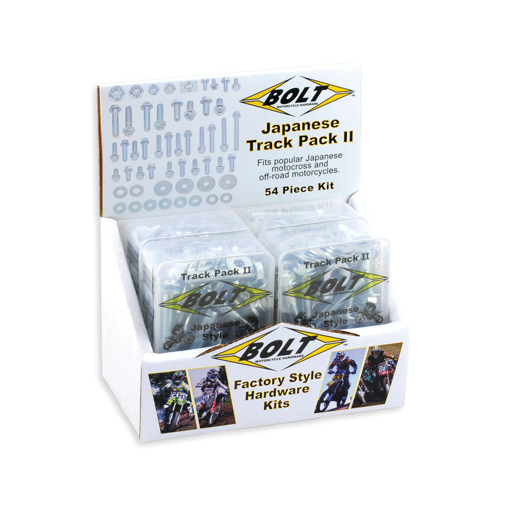 Track Pack Fastener Kit 6Pc Box Set Japanese Style